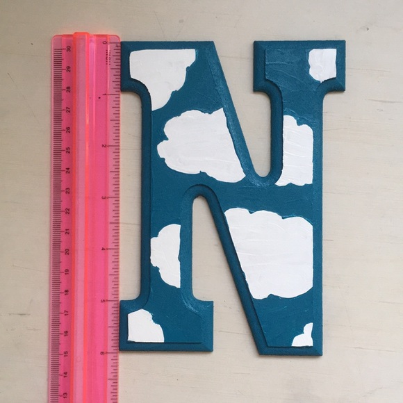 Wood Letter N - Picture 4 of 4